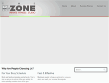 Tablet Screenshot of kzonefitness.com